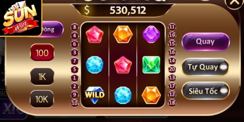 Hướng Dẫn Quay Hũ Kim Cương Sunwin - Kiếm Jackpot Khủng 2 Điểm danh hệ thống mức cược chính